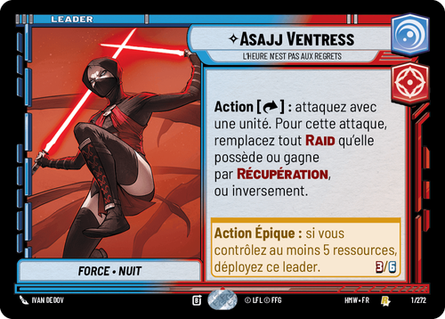 Asajj Ventress — L'Heure N'Est Pas Aux Regrets