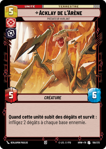 Acklay de l'Arène — Prédateur Hurlant