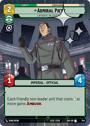 Admiral Piett — Captain of the Executor