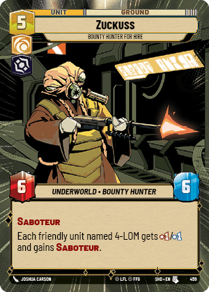 Zuckuss — Bounty Hunter for Hire