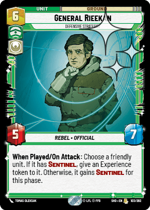 General Rieekan — Defensive Strategist