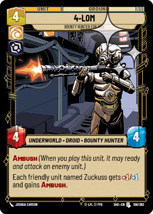 4-LOM — Bounty Hunter for Hire