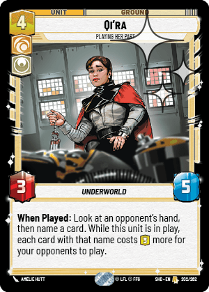 Qi'ra — Playing Her Part