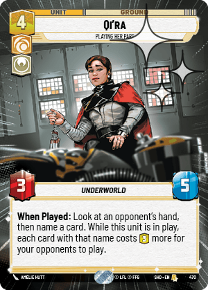 Qi'ra — Playing Her Part