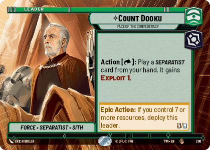 Count Dooku — Face of the Confederacy