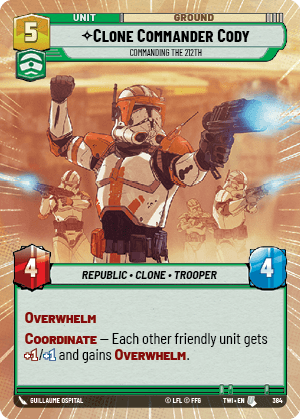 Clone Commander Cody — Commanding the 212th