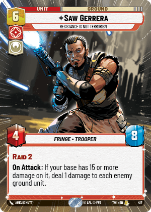 Saw Gerrera — Resistance is Not Terrorism