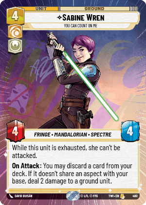 Sabine Wren — You Can Count On Me