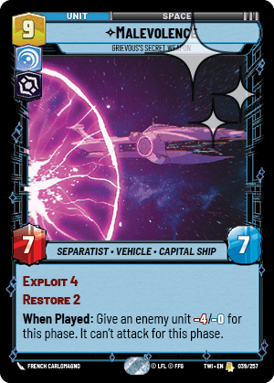 Malevolence — Grievous's Secret Weapon