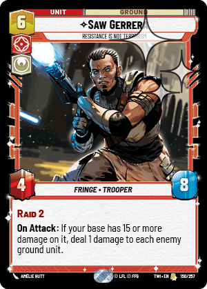 Saw Gerrera — Resistance is Not Terrorism