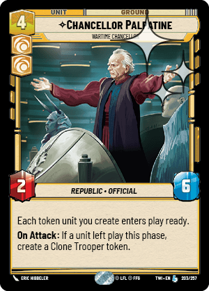 Chancellor Palpatine — Wartime Chancellor