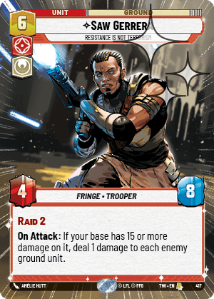 Saw Gerrera — Resistance is Not Terrorism