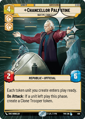 Chancellor Palpatine — Wartime Chancellor