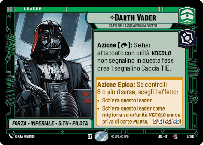 JTL-6 - ⟡Darth Vader, CAPO DELLA SQUADRIGLIA VICTOR