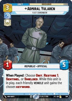 Admiral Yularen — Fleet Coordinator