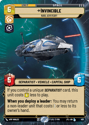 Invincible — Naval Adversary