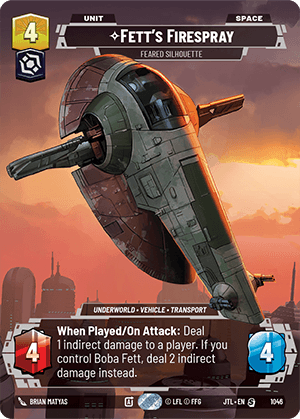 Fett's Firespray — Feared Silhouette