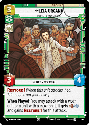 Leia Organa — Pilots, To Your Stations