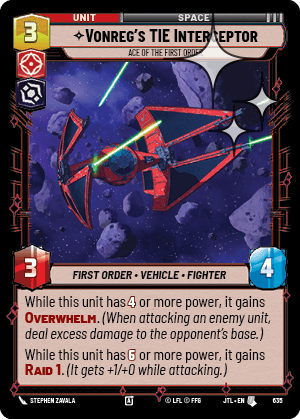 Vonreg's TIE Interceptor — Ace of the First Order