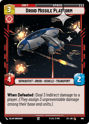 Droid Missile Platform
