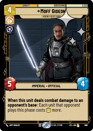 Moff Gideon — I Know Everything