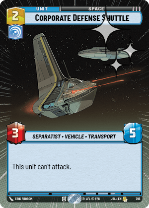 Corporate Defense Shuttle