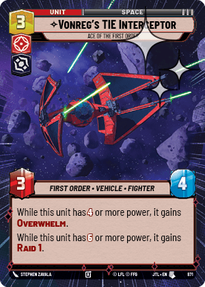 Vonreg's TIE Interceptor — Ace of the First Order