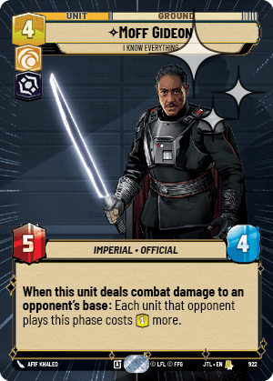 Moff Gideon — I Know Everything