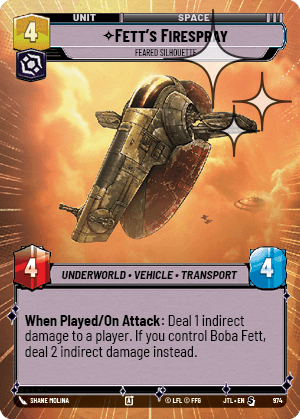 Fett's Firespray — Feared Silhouette