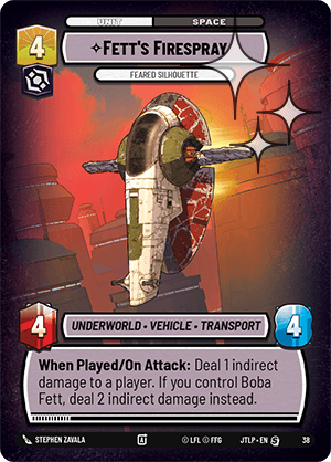 Fett's Firespray — Feared Silhouette