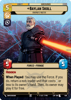 Baylan Skoll — Enigmatic Master