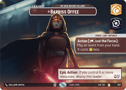 Barriss Offee — We Have Become Villains