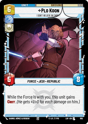 Plo Koon — I Don't Believe in Chance