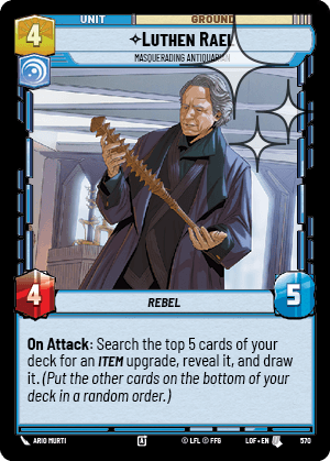 Luthen Rael — Masquerading Antiquarian