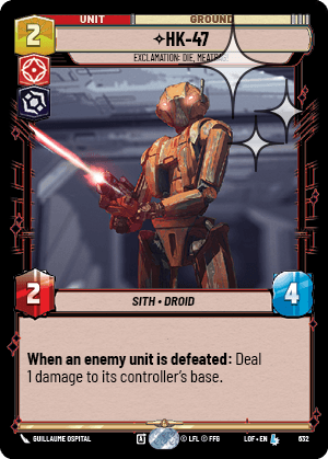 HK-47 — Exclamation: Die, Meatbag!
