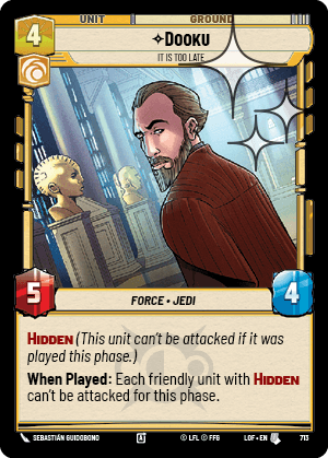 Dooku — It Is Too Late