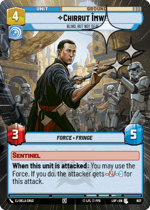 Chirrut Îmwe — Blind, but not Deaf