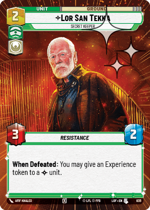 Lor San Tekka — Secret Keeper