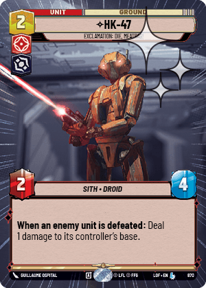 HK-47 — Exclamation: Die, Meatbag!