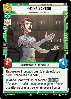 SEC-94 - ⟡Mina Bonteri, METTERE FINE ALLA GUERRA