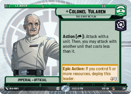 Colonel Yularen — This Is Why We Plan