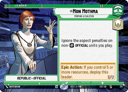 Mon Mothma — Forming a Coalition