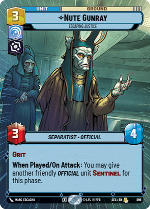 Nute Gunray — Escaping Justice