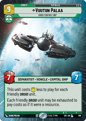 Vuutun Palaa — Droid Control Ship