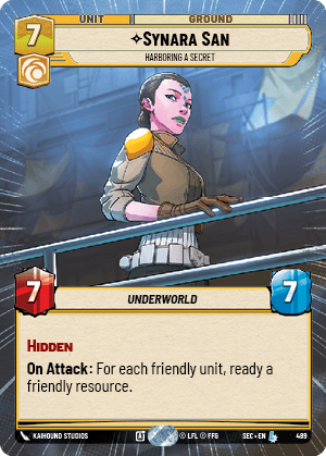 Synara San — Harboring a Secret