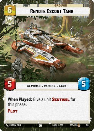 Remote Escort Tank