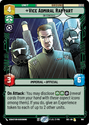 Vice Admiral Rampart — On Schedule