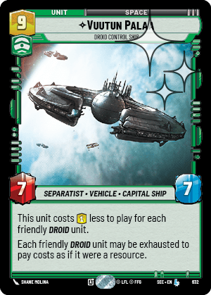 Vuutun Palaa — Droid Control Ship