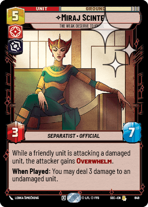 Miraj Scintel — The Weak Deserve to Kneel