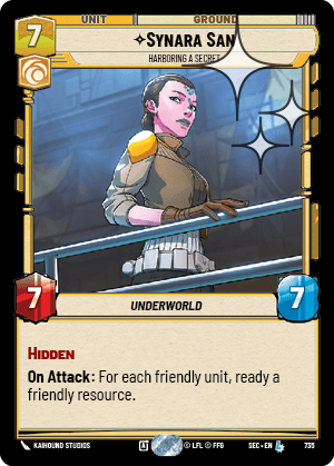 Synara San — Harboring a Secret